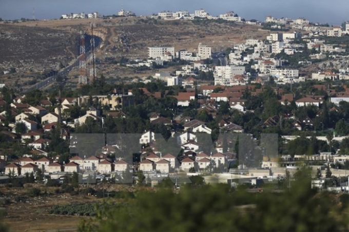 Khu định cư Do Thái Ofra ở bắc Ramallah ngày 27/6. (Nguồn: AFP/TTXVN)