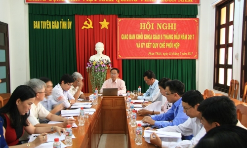 Bình Thuận: sơ kết công tác khoa giáo 6 tháng đầu năm