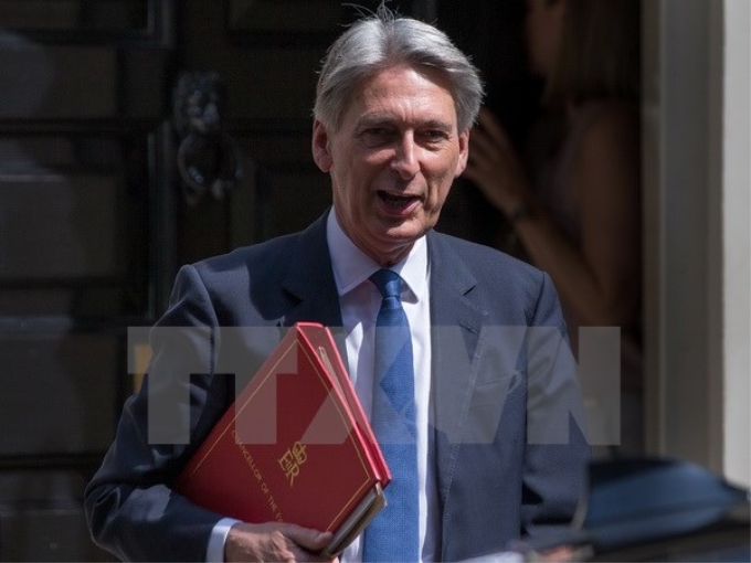 Bộ trưởng Tài chính Anh Philip Hammond. (Ảnh: AFP/TTXVN)