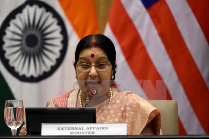 Ngoại trưởng Ấn Độ Sushma Swaraj. (Nguồn: AFP/TTXVN)