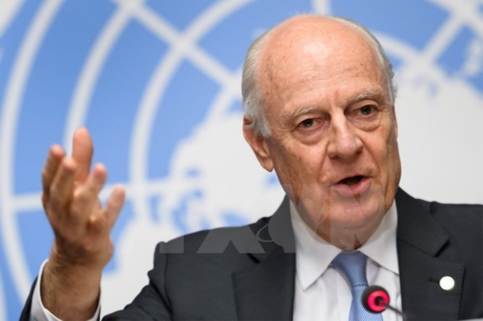 Đặc phái viên của LHQ về vấn đề Syria Staffan De Mistura. (Nguồn: AFP/TTXVN)