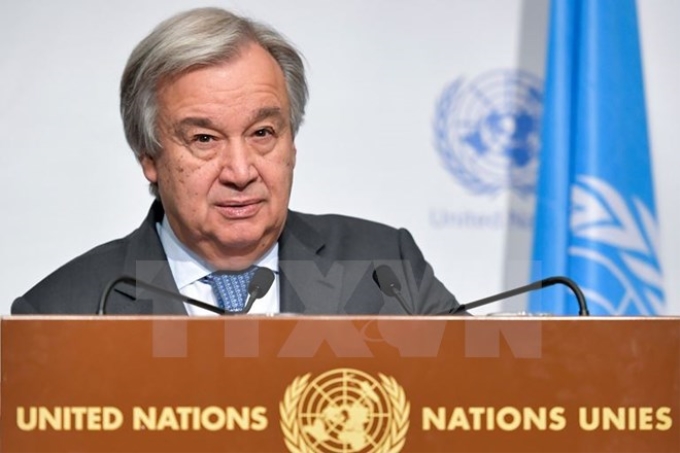 Tổng Thư ký Liên hợp quốc Antonio Guterres. (Nguồn: AFP/TTXVN)