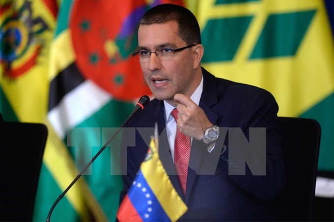 Ngoại trưởng Venezuela Jorge Arreaza. (Nguồn: AFP/TTXVN)