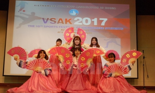 Sôi động Đại hội thể dục thể thao sinh viên Việt Nam tại Hàn Quốc