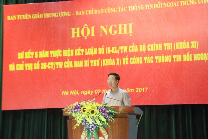 Đồng chí Võ Văn Thưởng phát biểu kết luận Hội nghị