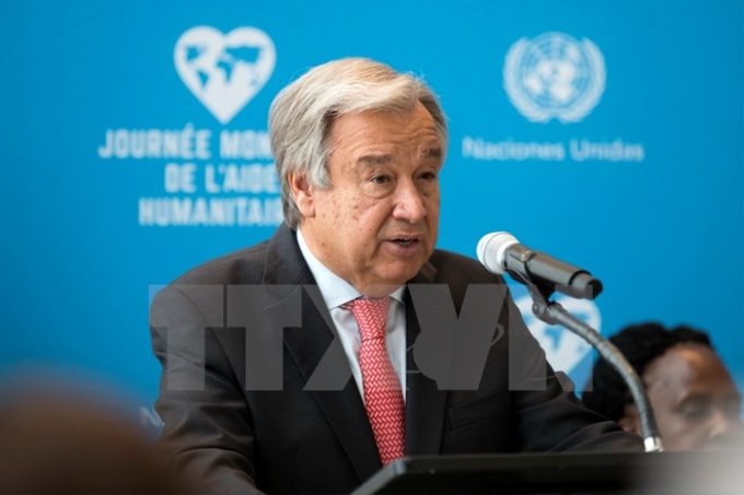 Tổng thư ký Liên hợp quốc Antonio Guterres. (Nguonf: THX/TTXVN)