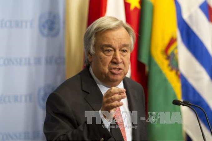 Tổng thư ký LHQ Antonio Guterres. Ảnh: THX/TTXVN