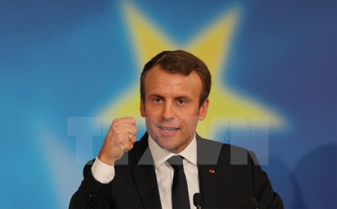 Tổng thống Pháp Emmanuel Macron. (Nguồn: AFP/TTXVN)