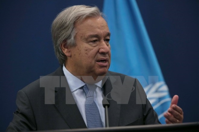 Tổng Thư ký Liên hợp quốc Antonio Guterres. (Nguồn: THX/TTXVN)