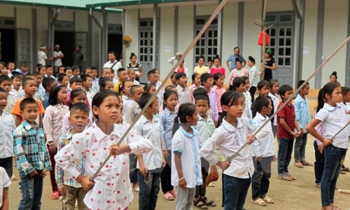 Thầy và trò vùng lũ Mường La sẵn sàng bước vào năm học mới