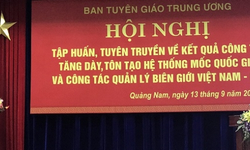 Tập huấn tuyên truyền kết quả công tác tăng dày, tôn tạo hệ thống mốc quốc giới, công tác quản lý biên giới Việt Nam - Lào