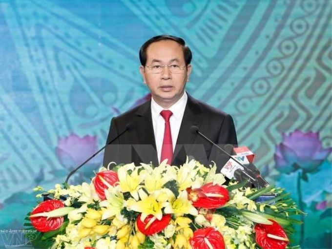 Chủ tịch nước Trần Đại Quang. Ảnh: Nhan Sáng/TTXVN