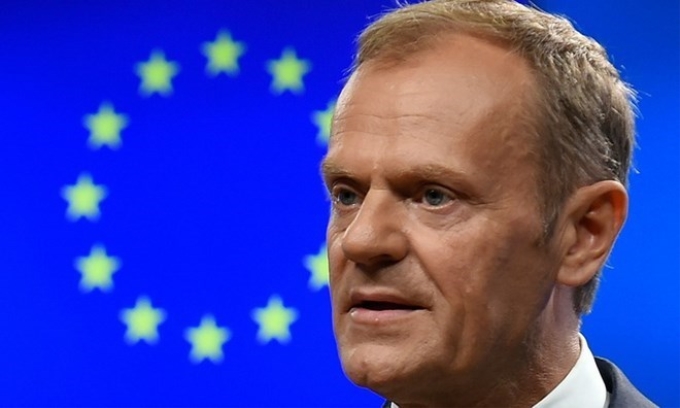 Chủ tịch Hội đồng châu Âu Donald Tusk. (Nguồn: AFP/Getty Images)