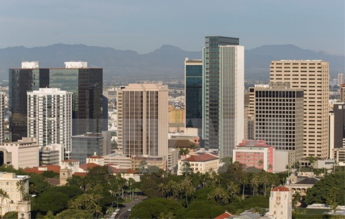 Thành phố Honolulu ở Hawaii. (Nguồn: AFP/TTXVN)