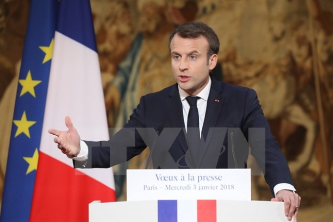 Tổng thống Pháp Emmanuel Macron. (Nguồn: AFP/TTXVN)