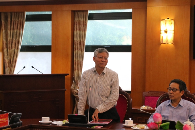 Đồng chí Cao Văn Thống, uỷ viên Ban Kiểm tra Trung ương phát biểu(Ảnh: TA)