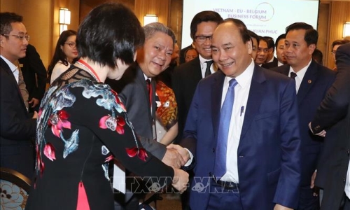 Thủ tướng Nguyễn Xuân Phúc dự Diễn đàn Doanh nghiệp Việt Nam-EU và Bỉ