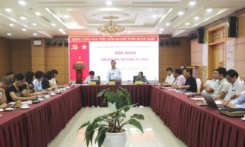 Quảng Ninh: Hội nghị giao ban báo chí tháng 10/2018