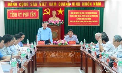 Đoàn công tác Ban chỉ đạo Trung ương về phòng, chống tham nhũng làm việc tại Phú Yên