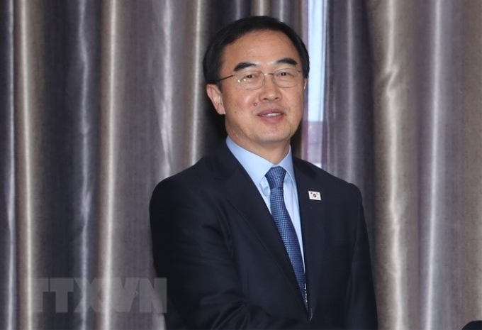 Bộ trưởng Thống nhất Hàn Quốc Cho Myoung-gyon. (Nguồn: Yonhap/TTXVN)