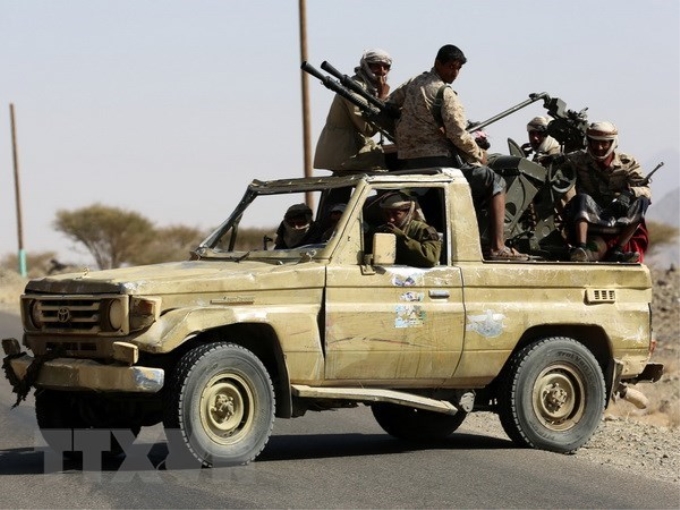 Binh sỹ Yemen tham gia chiến dịch truy quét khủng bố tại Beihan, tỉnh Shabwa. (Ảnh: AFP/TTXVN)