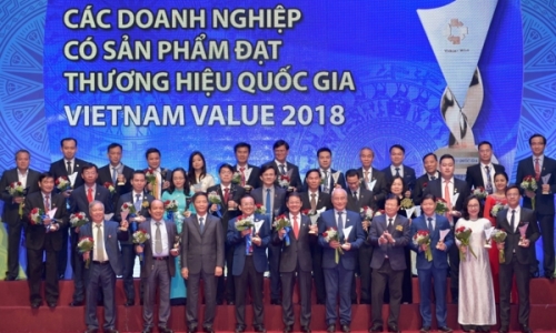 Tôn vinh 97 doanh nghiệp có sản phẩm đạt Thương hiệu Quốc gia 2018