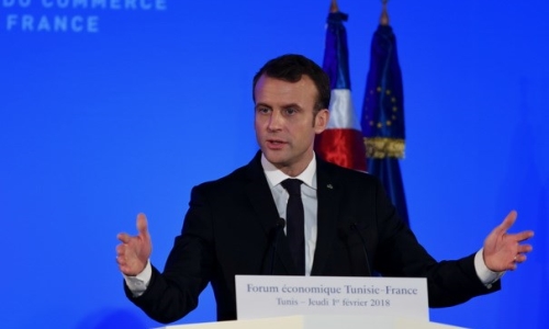 Tổng thống Pháp Macron nhận lời mời thăm Nga vào tháng Năm tới