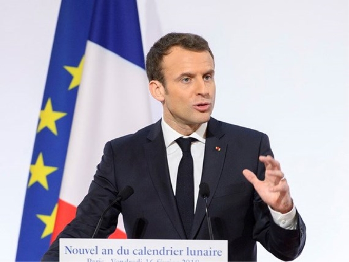 Tổng thống Pháp Emmanuel Macron. (Ảnh: THX/TTXV