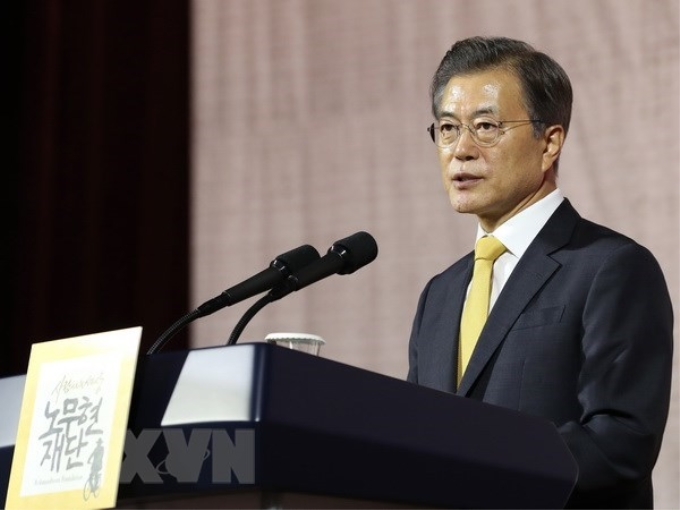 Tổng thống Hàn Quốc Moon Jae-in. (Nguồn: Yonhap/TTXVN)