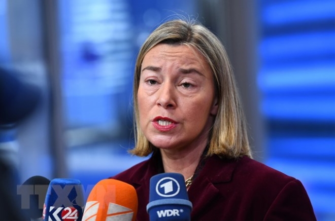 Đại diện cấp cao của Liên minh châu Âu (EU) về chính sách an ninh và đối ngoại Federica Mogherini. (Nguồn: AFP/TTXVN)