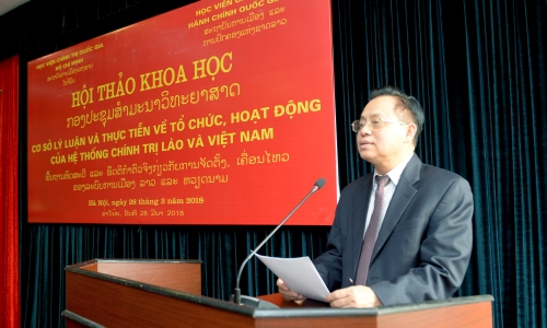 Trao đổi kinh nghiệm vận hành hệ thống chính trị Việt Nam-Lào