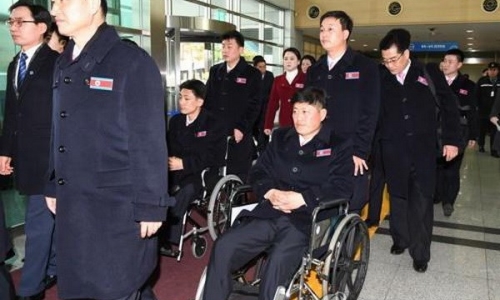 Đoàn thể thao Triều Tiên tham dự Paralympic tới Hàn Quốc