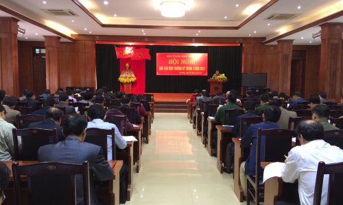Cao Bằng: Hội nghị báo cáo viên thường kỳ tháng 3/2018