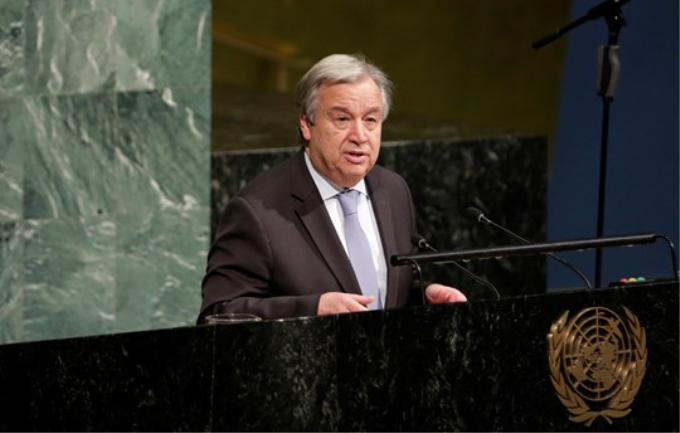 Tổng Thư ký Liên hợp quốc Antonio Guterres. (Nguồn: THX/TTXVN)