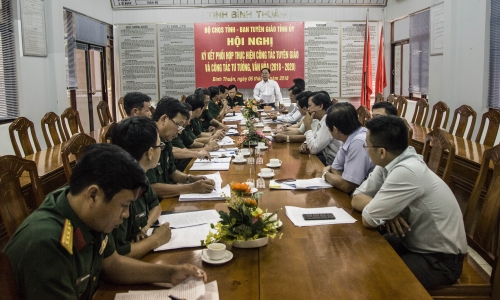 Bình Thuận: Tăng cường phối hợp công tác giữa Ban Tuyên giáo Tỉnh ủy và Bộ Chỉ huy Quân sự