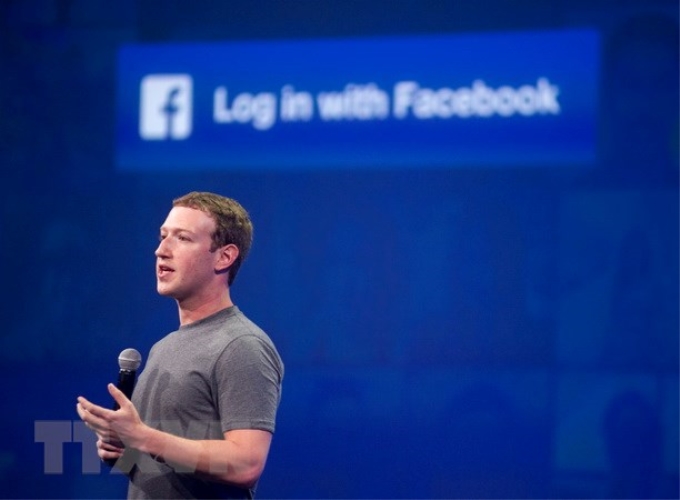 Giám đốc điều hành (CEO) Facebook, Mark Zuckerberg phát biểu tại một sự kiện ở California, Mỹ. (Nguồn: AFP/TTXVN)