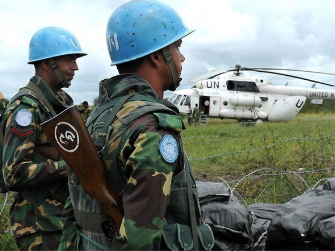 Binh sĩ thuộc Phái bộ gìn giữ hòa bình Liên hợp quốc tại Nam Sudan. (Nguồn: AP)