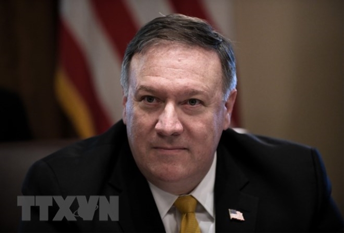 Ngoại trưởng Mỹ Mike Pompeo. (Nguồn: AFP/TTXVN)