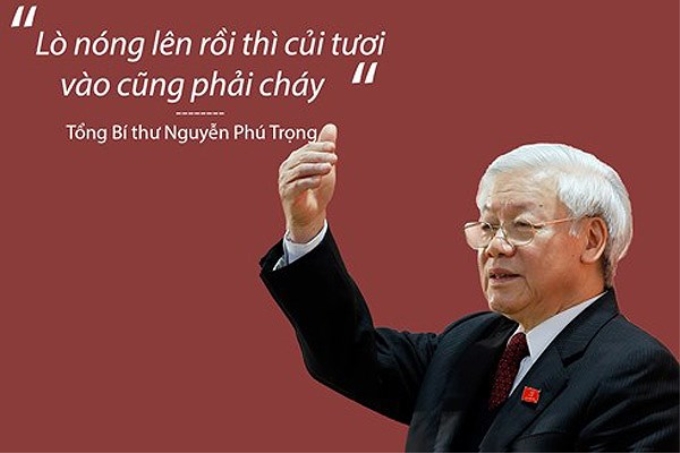 Quyết tâm làm trong sạch Đảng của Tổng Bí thư Nguyễn Phú Trọng đang được hiện thực hóa.