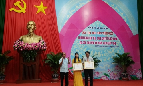 Vĩnh Long: Hội thi Báo cáo viên giỏi năm 2018 thành công tốt đẹp