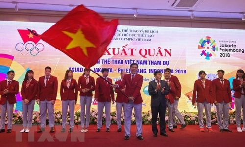 Lễ xuất quân Đoàn thể thao Việt Nam tham dự ASIAD 2018