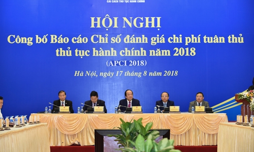 Công bố Báo cáo Chỉ số đánh giá chi phí tuân thủ thủ tục hành chính năm 2018