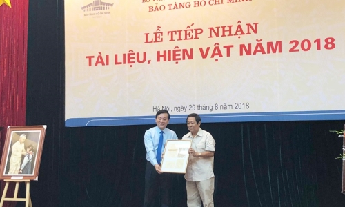 Bảo tàng Hồ Chí Minh: tiếp nhận hơn 80 tài liệu, hiện vật năm 2018