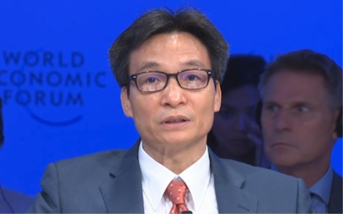 Phó Thủ tướng Vũ Đức Đam phát biểu tại WEF ASEAN 2018.