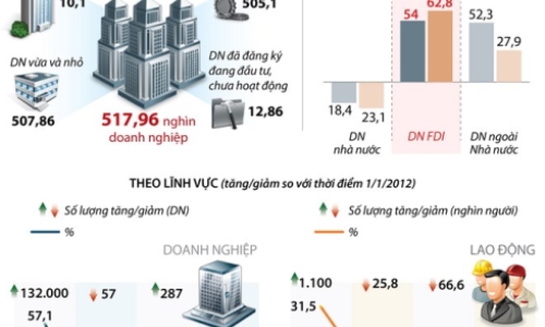 [Infographics] Doanh nghiệp FDI thu hút nhiều lao động nhất