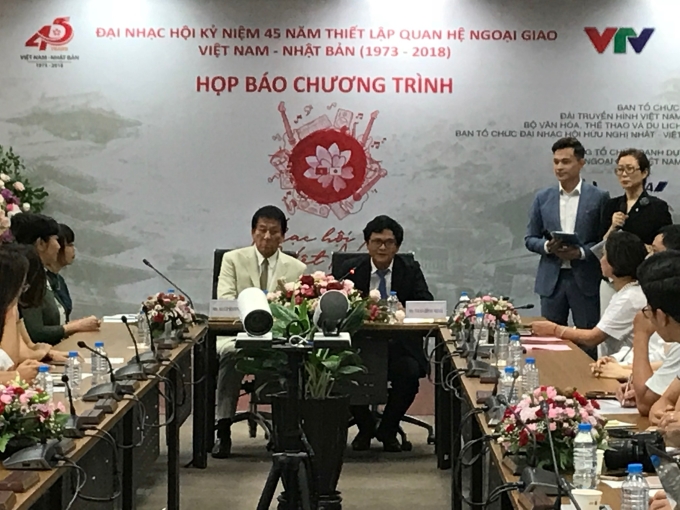 Quang cảnh Họp báo Nhạc hội Việt - Nhật 2018 (ảnh DP)