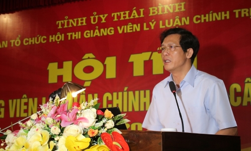 Thái Bình: 17 thí sinh xuất sắc tham dự Hội thi giảng viên lý luận chính trị giỏi cấp tỉnh