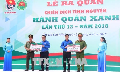 18.000 đoàn viên, thanh niên thực hiện các hoạt động xã hội trong Chiến dịch tình nguyện Hành quân xanh lần thứ 12 năm 2018