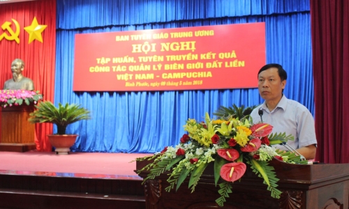 Tập huấn, tuyên truyền về kết quả công tác quản lý biên giới đất liền Việt Nam - Campuchia