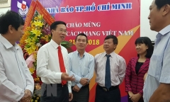 Đồng chí Võ Văn Thưởng thăm, chúc mừng Hội Nhà báo TP Hồ Chí Minh